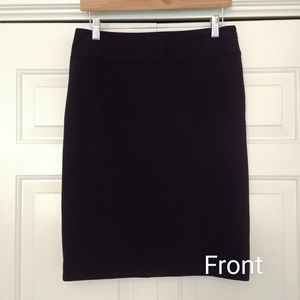 2 Classic Navy Skirts, Size 4 (Pencil and Pleated)